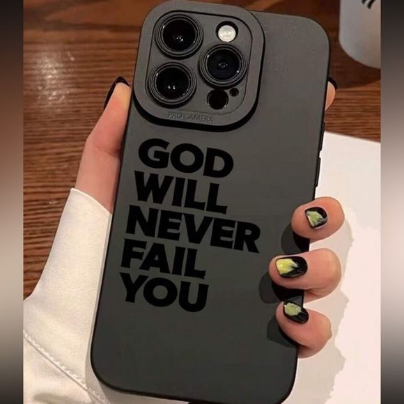 Accessories - 3for$20 god will never fail you iPhone 15 pro max case